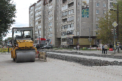 Улица Коммуны ремонтируется