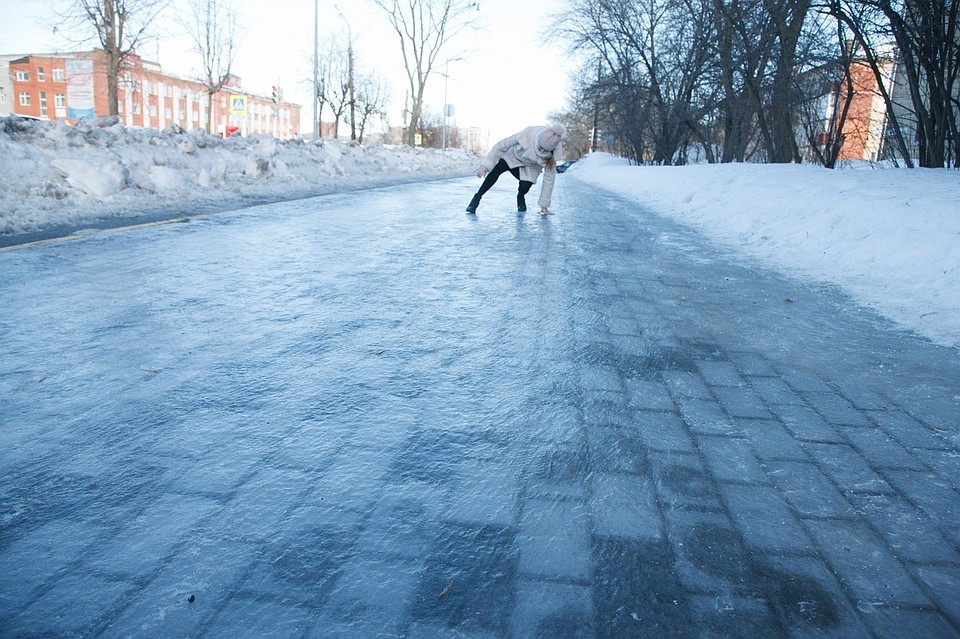 Снежная каша на улице